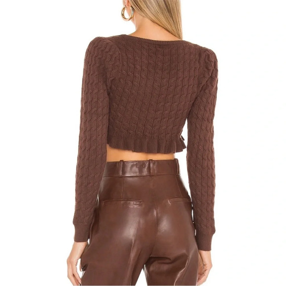 Revolve LPA sorren cropped sweater XS - Picture 3 of 9